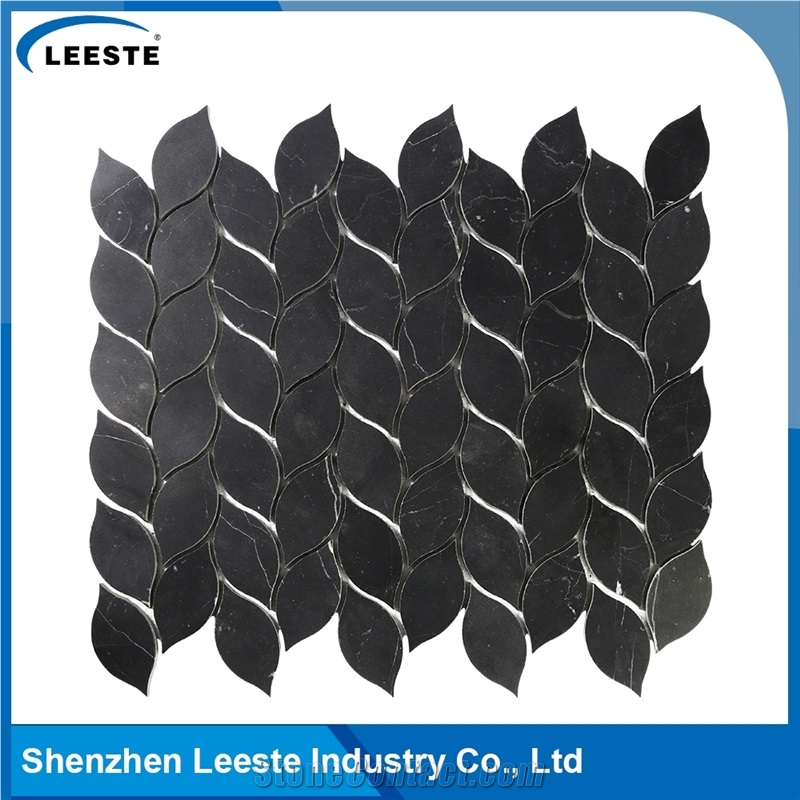 China Price Interior Wall Panel Decoration Leaf Pattern Mosaic Tile
