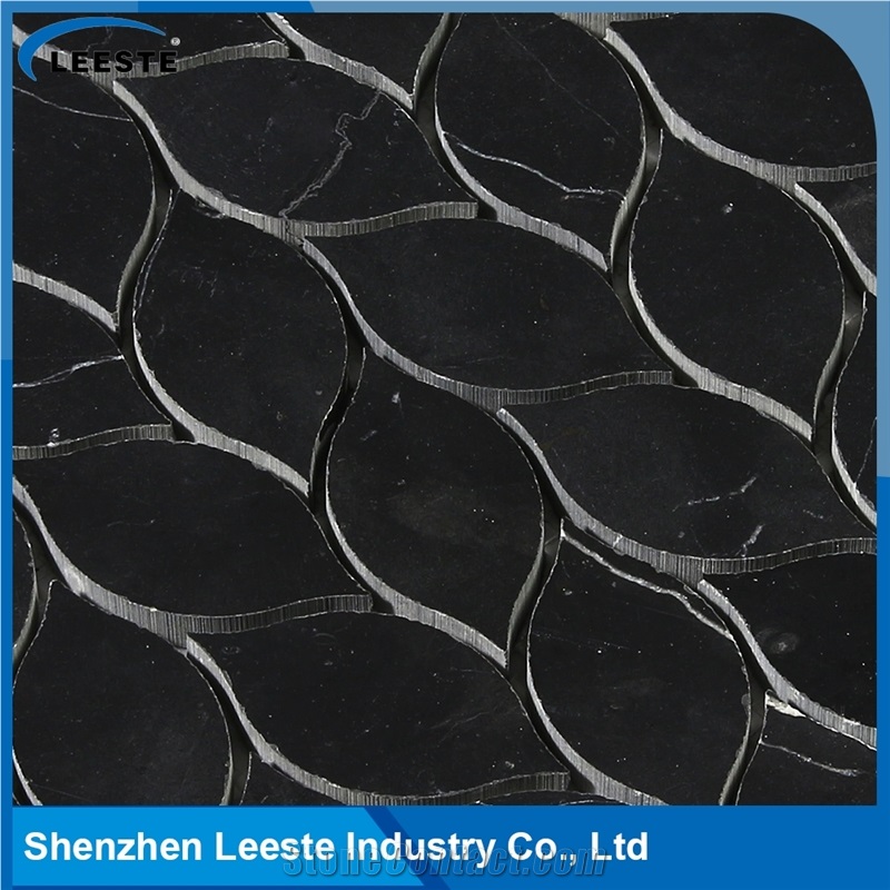 China Price Interior Wall Panel Decoration Leaf Pattern Mosaic Tile