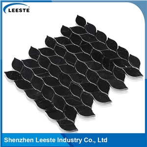 China Price Interior Wall Panel Decoration Leaf Pattern Mosaic Tile