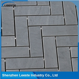 Chinese Bardigilio Marble Polished Herringbone Marble Mosaic Tiles