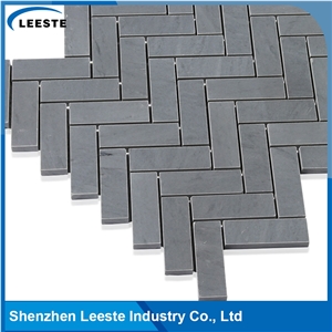 Chinese Bardigilio Marble Polished Herringbone Marble Mosaic Tiles