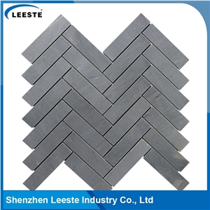 Chinese Bardigilio Marble Polished Herringbone Marble Mosaic Tiles