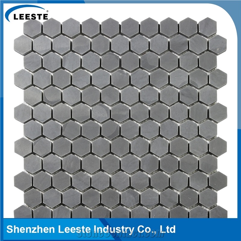 Chinese Bardigilio Marble Polished Hexagon 1"X1"Mm Marble Mosaic Tiles