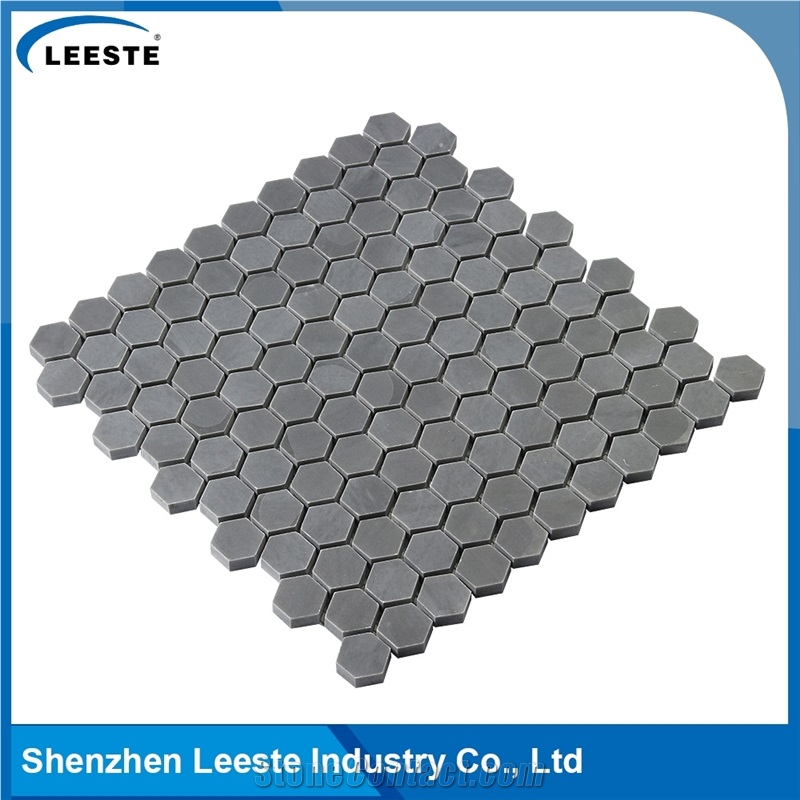 Chinese Bardigilio Marble Polished Hexagon 1"X1"Mm Marble Mosaic Tiles