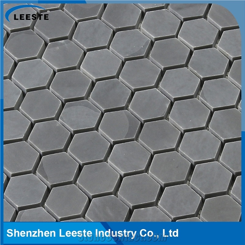 Chinese Bardigilio Marble Polished Hexagon 1"X1"Mm Marble Mosaic Tiles