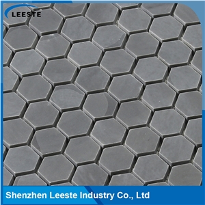 Chinese Bardigilio Marble Polished Hexagon 1"X1"Mm Marble Mosaic Tiles