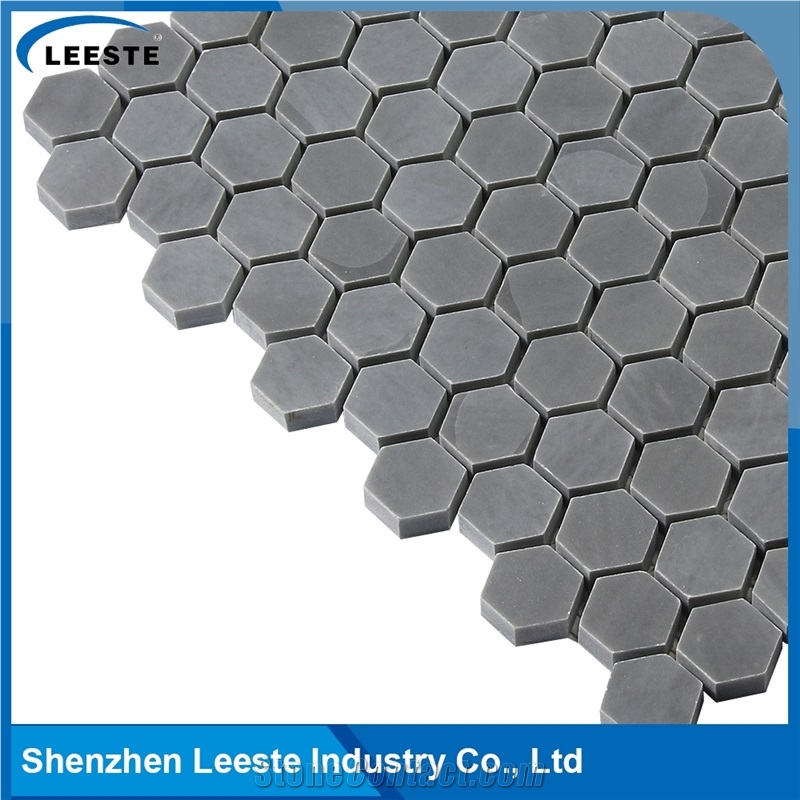 Chinese Bardigilio Marble Polished Hexagon 1"X1"Mm Marble Mosaic Tiles