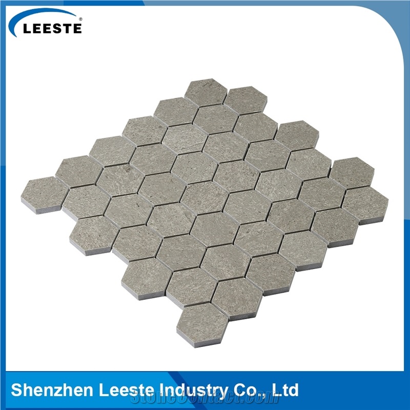 Cinderalla Grey Marble Polished Hexagon 2"X2"Mm Marble Mosaic Tiles