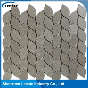 Cinderalla Grey Marble Polished Leaf Marble Mosaic Tiles