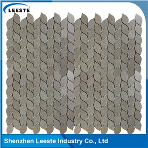 Cinderalla Grey Marble Polished Leaf Marble Mosaic Tiles