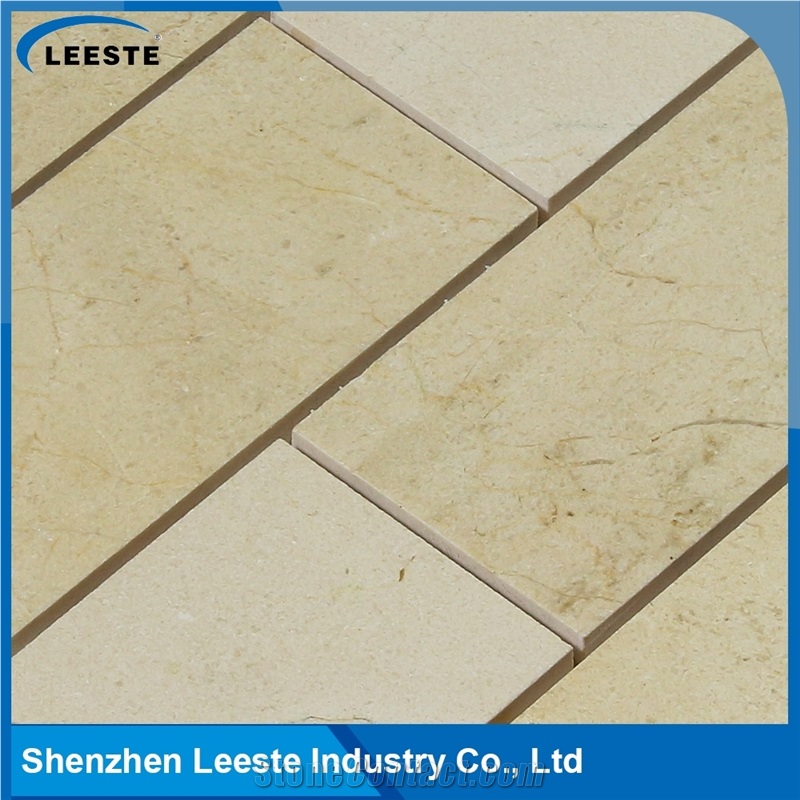 Crema Marfil Marble Polished Brick 3"X6"Mm Marble Mosaic Tiles