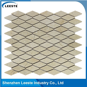 Crema Marfil Marble Polished Diamond Marble Mosaic Tiles