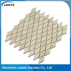 Crema Marfil Marble Polished Diamond Marble Mosaic Tiles