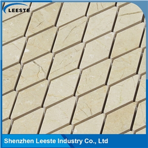 Crema Marfil Marble Polished Diamond Marble Mosaic Tiles