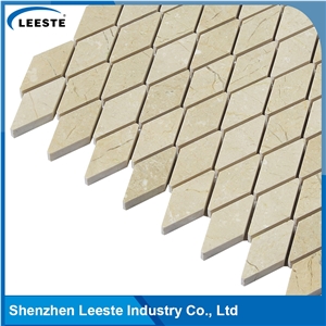 Crema Marfil Marble Polished Diamond Marble Mosaic Tiles
