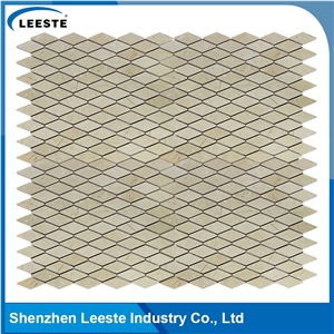 Crema Marfil Marble Polished Diamond Marble Mosaic Tiles