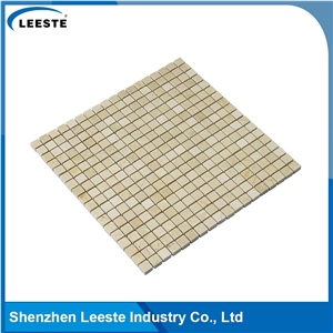 Crema Marfil Marble Polished Square 0.5"X0.5"Mm Marble Mosaic Tiles