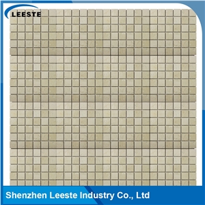 Crema Marfil Marble Polished Square 2"X2"Mm Marble Mosaic Tiles
