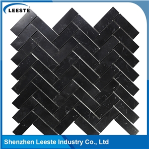 Herringbone Pattern Marble 1"X3" Mosaic Tile in China