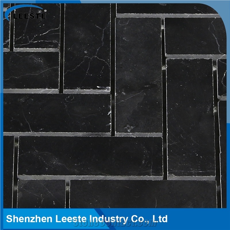 Herringbone Pattern Marble 1"X3" Mosaic Tile in China