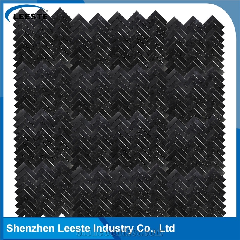 Herringbone Pattern Marble 1"X3" Mosaic Tile in China