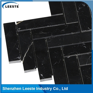 Herringbone Pattern Marble 1"X4" Mosaic Tile in China