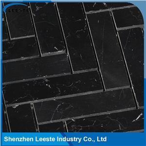 Herringbone Pattern Marble 1"X4" Mosaic Tile in China