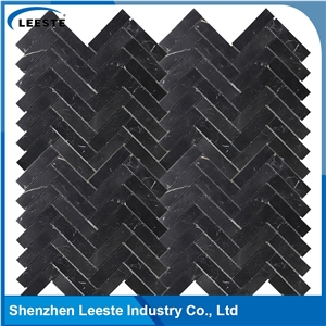 Herringbone Pattern Marble 1"X4" Mosaic Tile in China