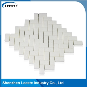 High Quality Popular Herringbone 1"X2" Thassos Marble Tile