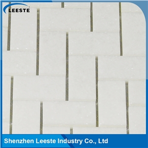 High Quality Popular Herringbone 1"X2" Thassos Marble Tile