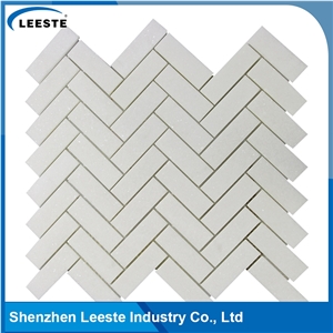 High Quality Popular Herringbone 1"X3" Thassos Marble Tile