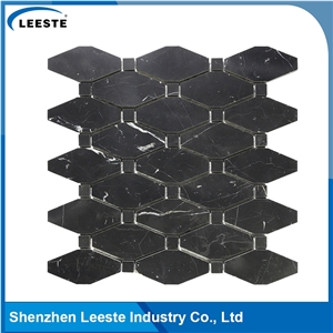 Honed Arabesque Long Octagon Pattern Mosaic Tile