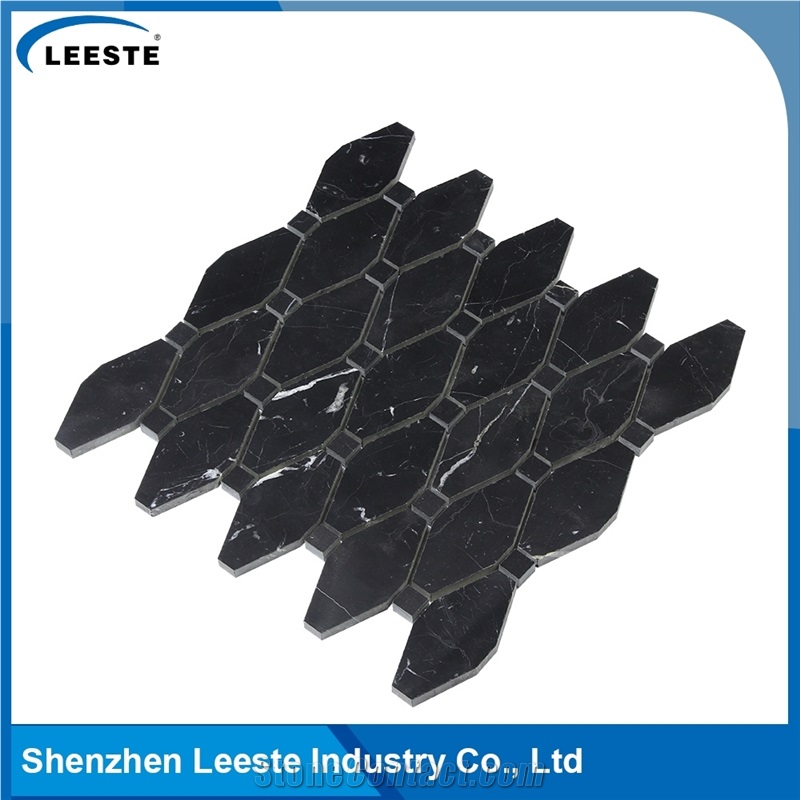 Honed Arabesque Long Octagon Pattern Mosaic Tile
