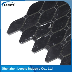 Honed Arabesque Long Octagon Pattern Mosaic Tile