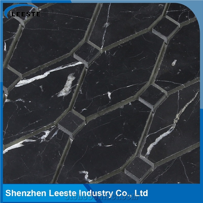 Honed Arabesque Long Octagon Pattern Mosaic Tile