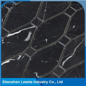 Honed Arabesque Long Octagon Pattern Mosaic Tile