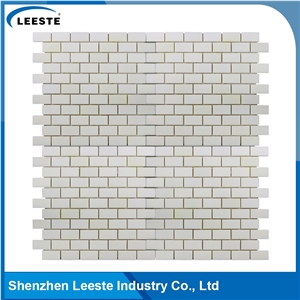 Marble 1"X2" Brick Royal White Mosaic Tile for Wall or Floor
