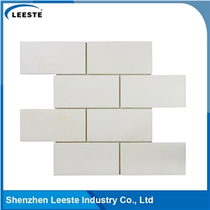 Marble 2"X4" Brick Royal White Mosaic Tile for Wall or Floor