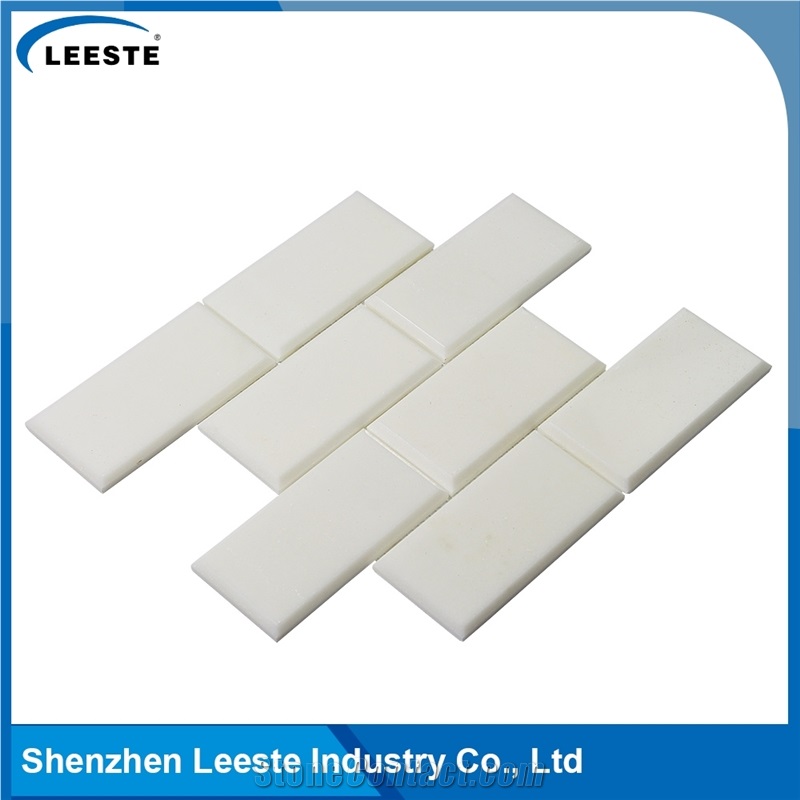 Marble 3"X6" Brick Royal White Mosaic Tile for Wall or Floor