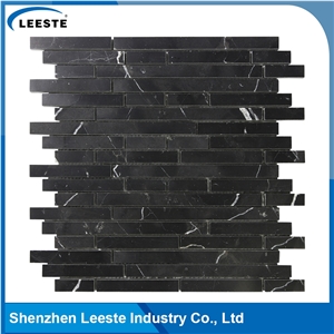 Modern Interior Wall Panel Decoration Linear Pattern Mosaic Tile