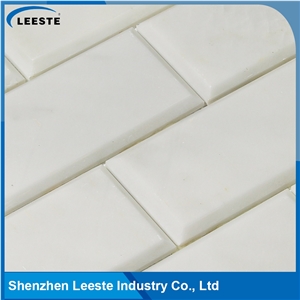Modern Style Brick Royal White Marble Mosaic for Wall