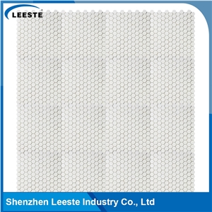 New Arrival Hexagon 1"X1" Thassos Marble Tile