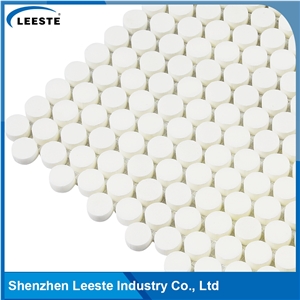 Penny Round Good Quality White Thassos Marble Tile for Decor