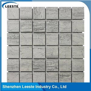 Polished Blue Wood Marble Mosaic Square Design,Own Factory Hot Mosaic Polished Blue Wood Marble Mosaic Square Design,Own Factory Hot Mosaic