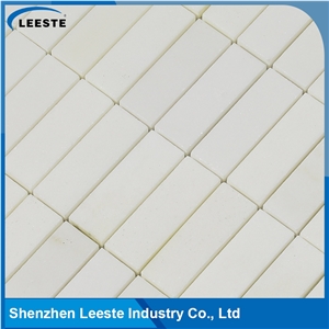 Rectangle Stacked Chinese Top Quality Thassos White Marble Tile Rectangle Stacked Chinese Top Quality Thassos White Marble Tile