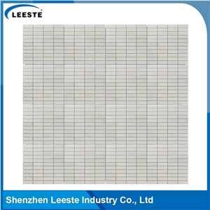 Rectangle Stacked Chinese Top Quality Thassos White Marble Tile