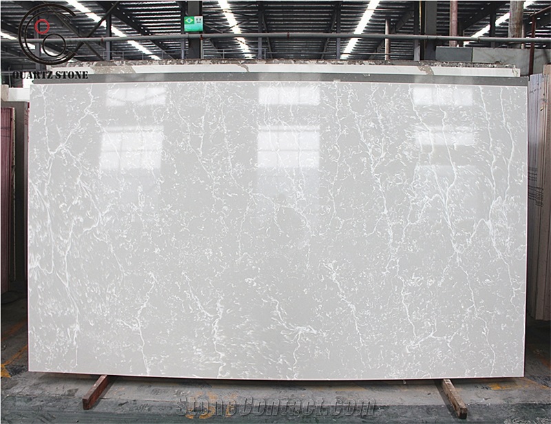 Artificial Marble Rose Marble Carrara Quartz Stone