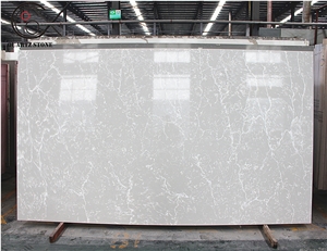 Artificial Marble Rose Marble Carrara Quartz Stone