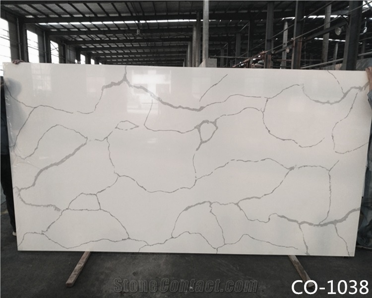 Calacatta Quartz Countertops White Artificial Quartz Stone