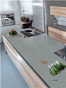 Direct Factory Production Quartz Kitchen Countertop Grey Star Quartz Stone